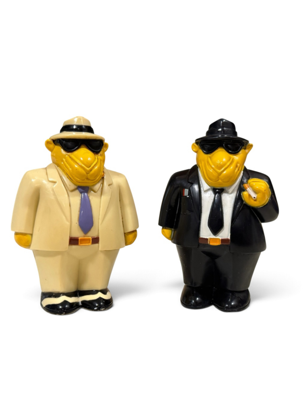 Vintage 1993 Camel Joe Camel Salt and Pepper Shakers Set Black Beige